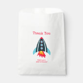 Space Rocket Vielen Dank zum Geburtstag Geschenktütchen (Vorderseite)