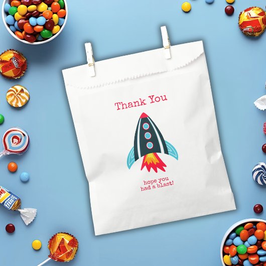 Space Rocket Vielen Dank zum Geburtstag Geschenktütchen