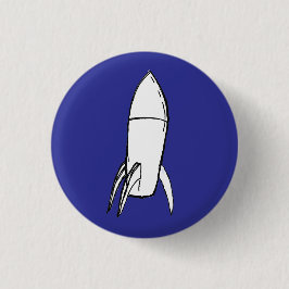 Space Rocket vom Space Port KARL (blau) Button