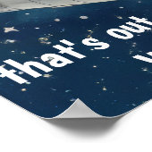 Space Santa Claus Poster (Ecke)