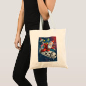 Space Santa Claus Tragetasche (Vorderseite (Produkt))