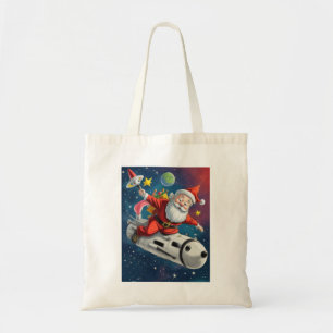 Space Santa Claus Tragetasche