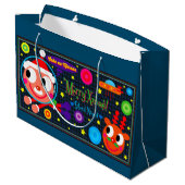 SPACE SANTA GROßE GESCHENKTÜTE (Rückseite Schrägansicht)