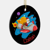 Space Santa Keramik Ornament (Rechts)