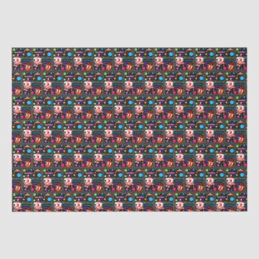 SPACE SANTA SEIDENPAPIER (Vorderseite)