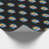 Space Santa Wrapping Paper Geschenkpapier (Ecke)
