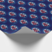 Space Santa Wrapping Paper Geschenkpapier (Ecke)