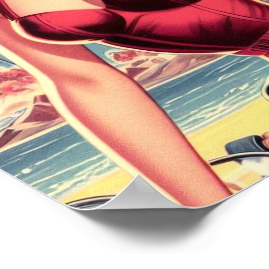 Space Sci-fi-Button Poster (Ecke)