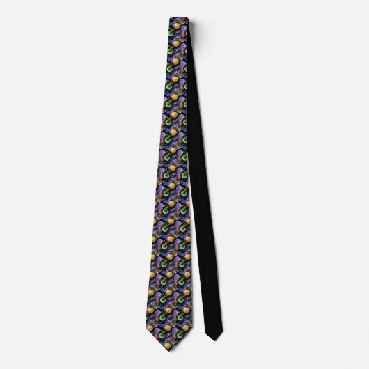 Space Science Custom Necktie Krawatte (Vorderseite)