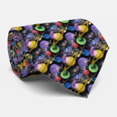 Space Science Custom Necktie Krawatte (Gerollt)