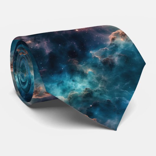 Space Science Custom Necktie Krawatte (Gerollt)