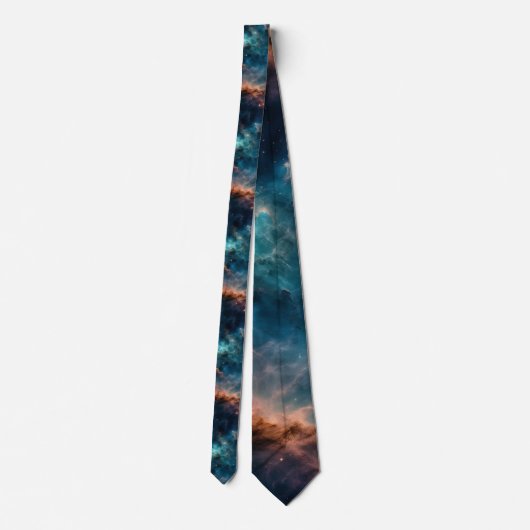 Space Science Custom Necktie Krawatte (Rückseite)