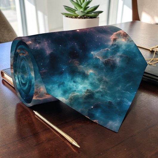 Space Science Custom Necktie Krawatte