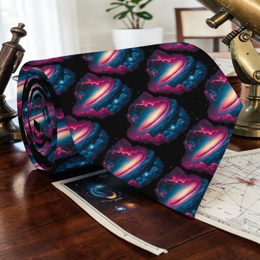 Space Science Custom Necktie Krawatte