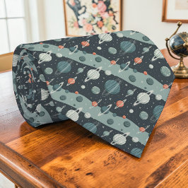 Space Science Custom Necktie Krawatte