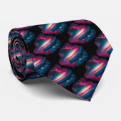 Space Science Custom Necktie Krawatte (Gerollt)