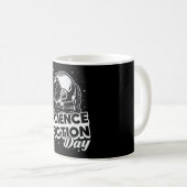 Space Science Fiction Day Science Alien Stars Gift Kaffeetasse (VorderseiteRechts)