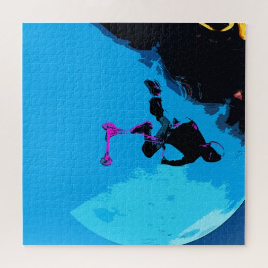 Space Scootering - Stunt Scooter Boy Puzzle (Horizontal)