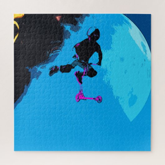 Space Scootering - Stunt Scooter Boy Puzzle (Vertikal)