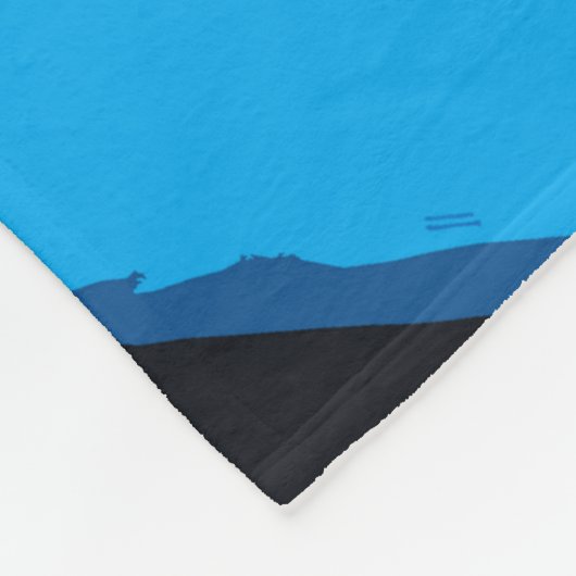 Space Scootering - Stunt Scooter BoyFleece Blanket Fleecedecke (Ecke)