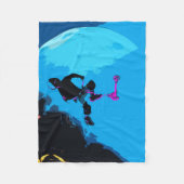 Space Scootering - Stunt Scooter BoyFleece Blanket Fleecedecke (Vorderseite)