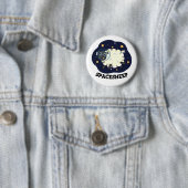 Space Sheep Funny Astronaut Puff Button (Beispiel)