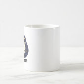 Space Sheep Funny Astronaut Puff Kaffeetasse (Mittel)