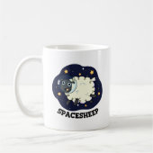 Space Sheep Funny Astronaut Puff Kaffeetasse (Links)