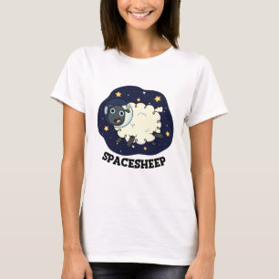 Space Sheep Funny Astronaut Puff T-Shirt