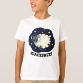 Space Sheep Funny Astronaut Puff T-Shirt (Vorderseite)