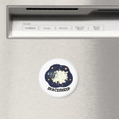 Space Sheep Funny Astronaut Sheep Puff Magnet (In Situ (Geschirrspüler))