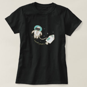 Space Sheep Funny Word Puff T-Shirt