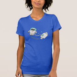 Space Sheep Funny Word Puff T-Shirt
