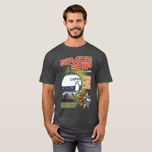 Space Ship Freunde T-Shirt (Vorne ganz)