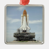 Space Shuttle Atlantis 2 Ornament Aus Metall (Vorne)