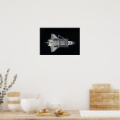 Space Shuttle Atlantis 2 Poster (Küche)
