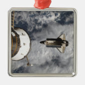 Space Shuttle Atlantis 3 Ornament Aus Metall (Vorne)