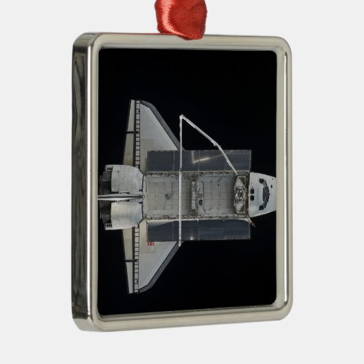 Space Shuttle Atlantis 4 Silbernes Ornament (Rechts)