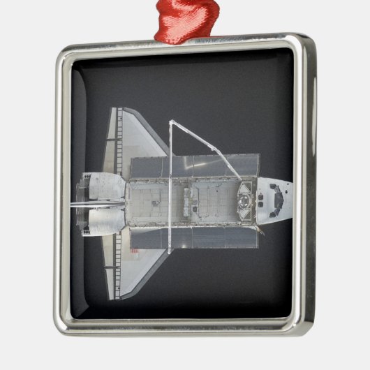 Space Shuttle Atlantis 4 Silbernes Ornament (Links)