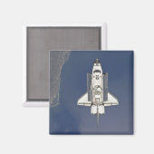 Space Shuttle Atlantis 5 Magnet (Vorderseite/Rückseite)