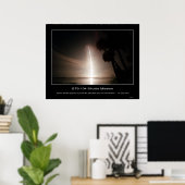 Space Shuttle Atlantis Arms in die noch schwarze Poster (Heimbüro)