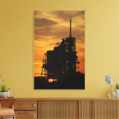 Space Shuttle Atlantis auf dem Launenblock Leinwanddruck (Insitu (Wohnzimmer))
