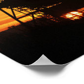 Space Shuttle Atlantis auf dem Launenblock Poster (Ecke)