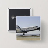 Space Shuttle Atlantis bereitet sich auf die Landu Button (Vorne & Hinten)