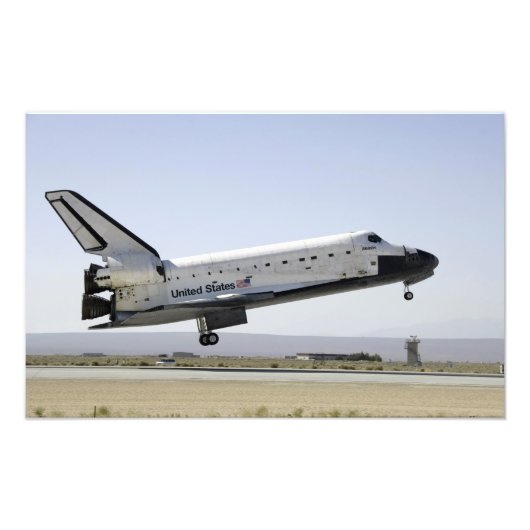 Space Shuttle Atlantis bereitet sich auf die Landu Fotodruck (Vorne)