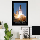 Space Shuttle Atlantis Blast-off - 7. Oktober 2002 Poster (Heimbüro)