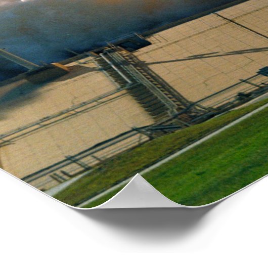 Space Shuttle Atlantis bricht ab Poster (Ecke)