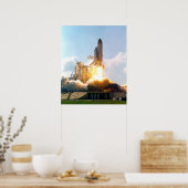 Space Shuttle Atlantis bricht ab Poster (Küche)