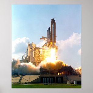 Space Shuttle Atlantis bricht ab Poster