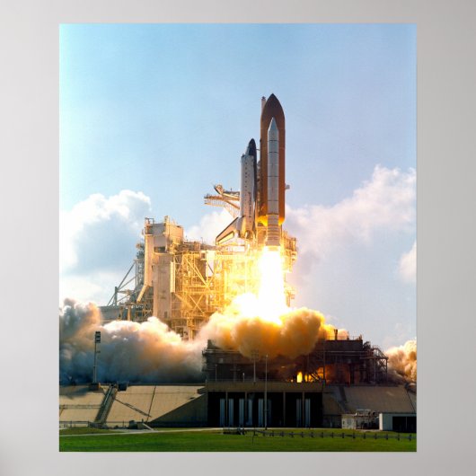 Space Shuttle Atlantis bricht ab Poster (Vorne)